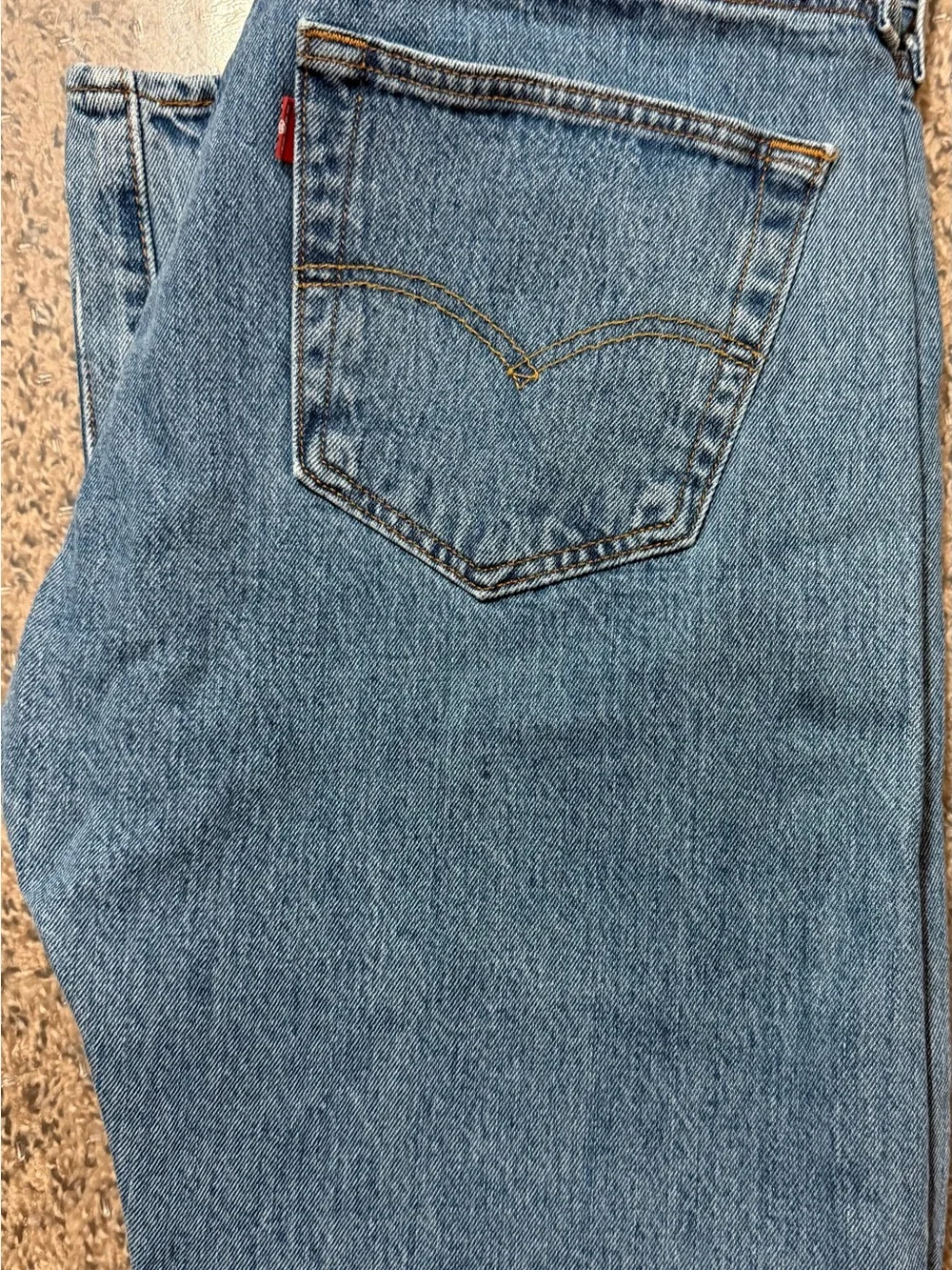 Levi's 501 36x32 Classic Fit Men's Light Blue Jeans